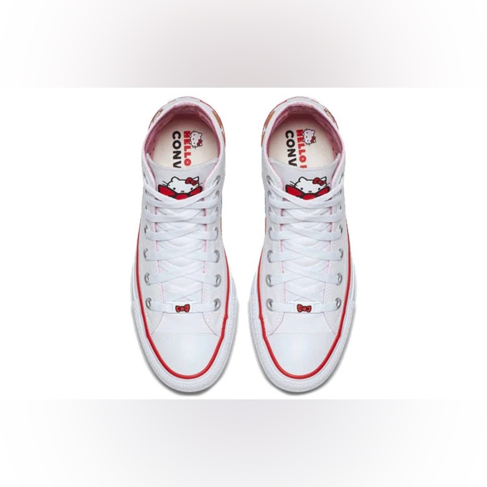 Converse Hello Kitty x Chuck Taylor All Star Canvas High Top Classic White - Picture 11 of 13